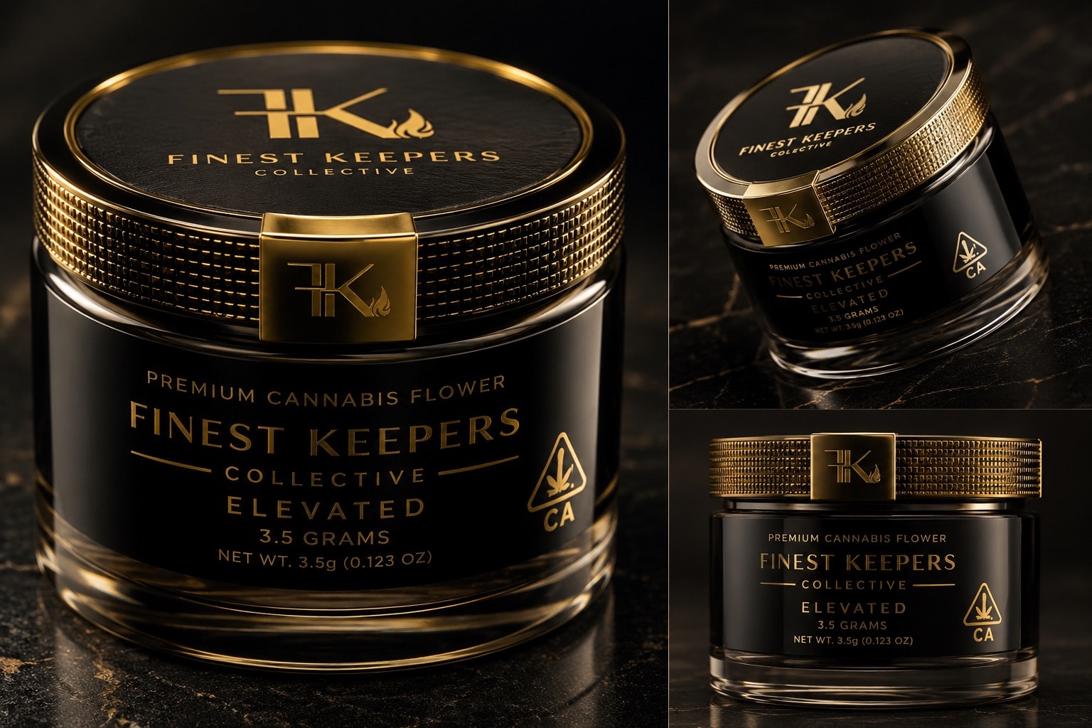 Finest Keepers Premium Cannabis Jars and Bags