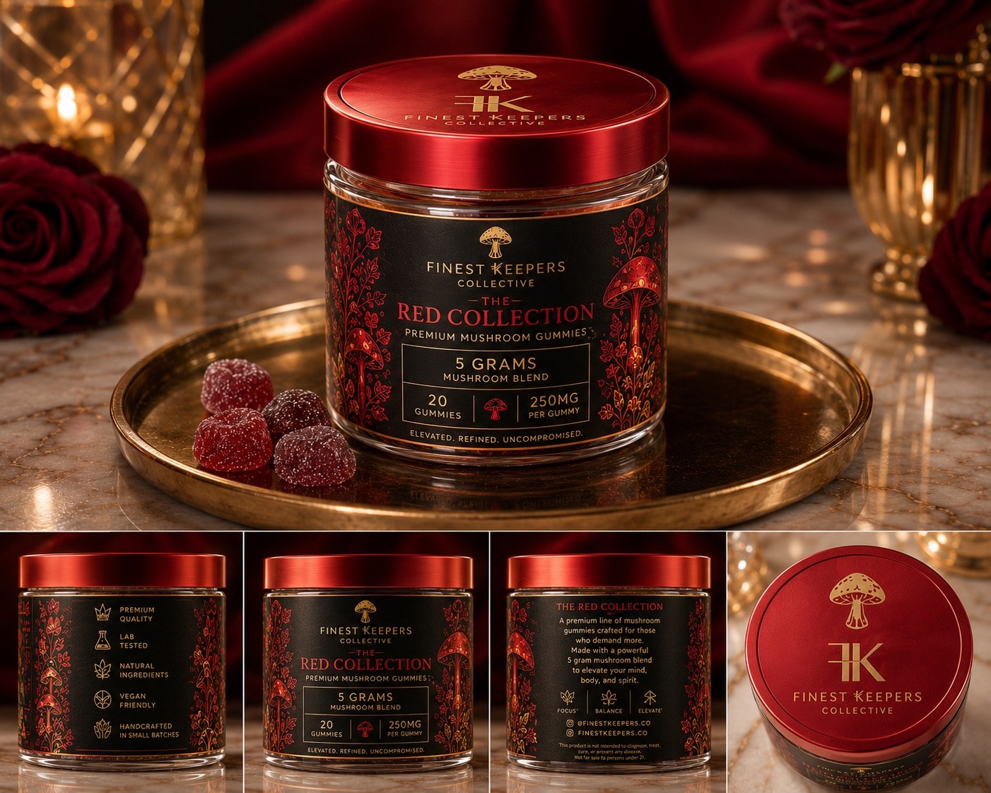 The Red Collection — Premium Mushroom Gummies