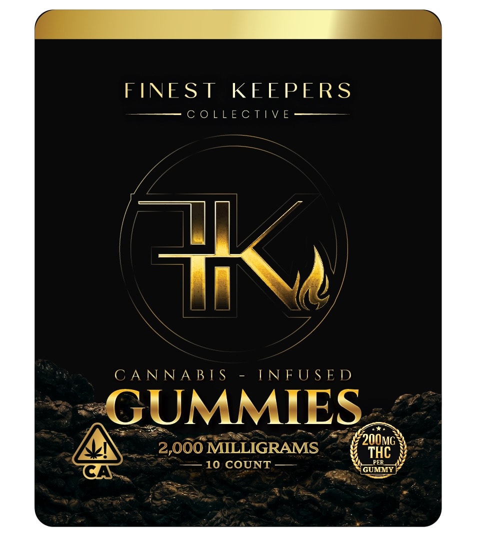 Finest Keepers Collective Cannabis-Infused Gummies — 2000mg 10 Count Tin